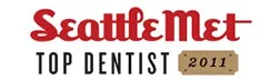 2011 Top Dentist Badge, Seattle Met