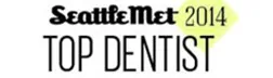 2014 Top Dentist Badge, Seattle Met