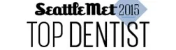 2015 Top Dentist Badge, Seattle Met